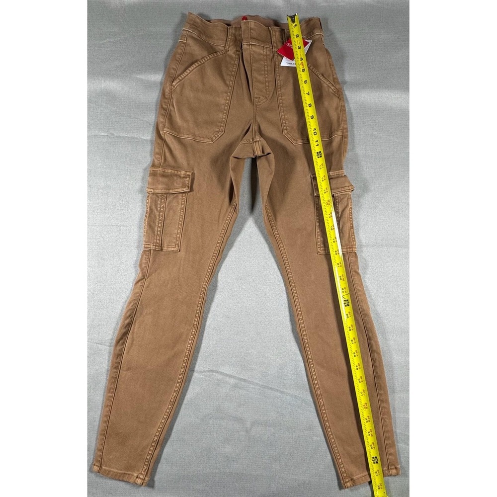 Spanx Pants Womens Small Brown Stretch Twill Ankle Cargo Slim Pull On 20311R NEW - Picture 10 of 12